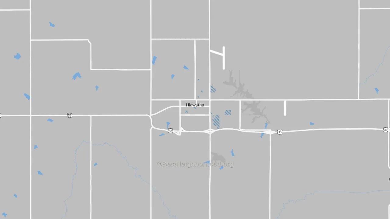 Transit Grade map of Hiawatha, KS