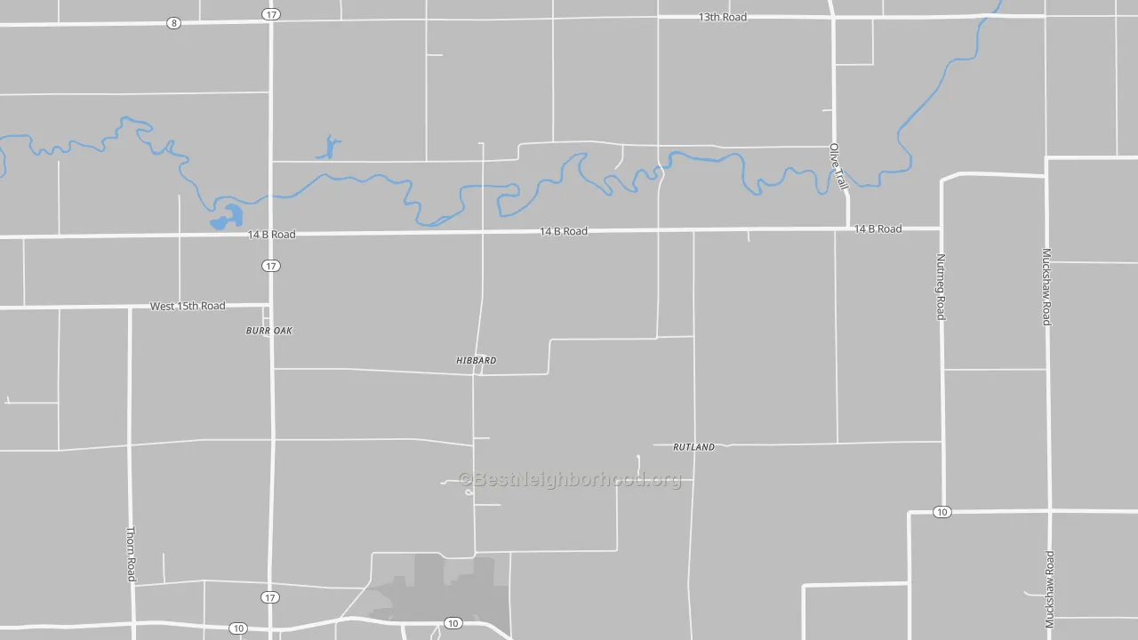 Transit Grade map of Hibbard, IN