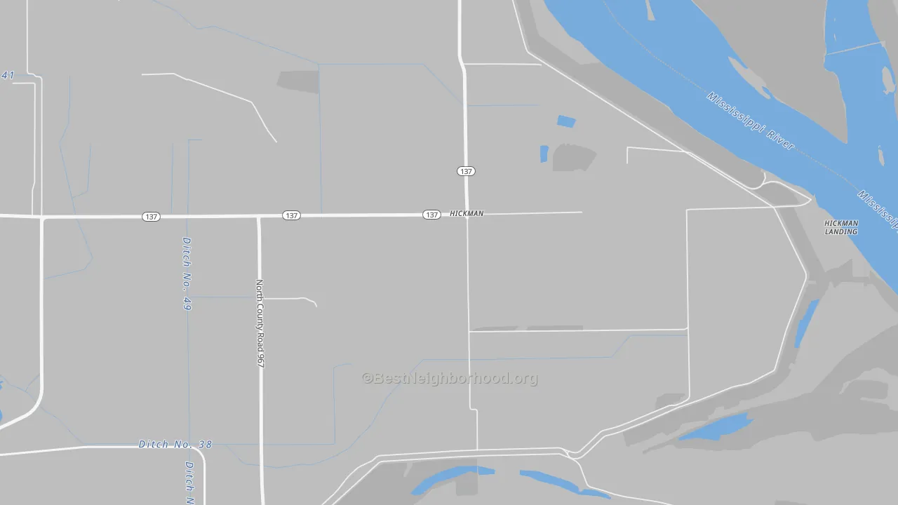 Transit Grade map of Hickman, AR