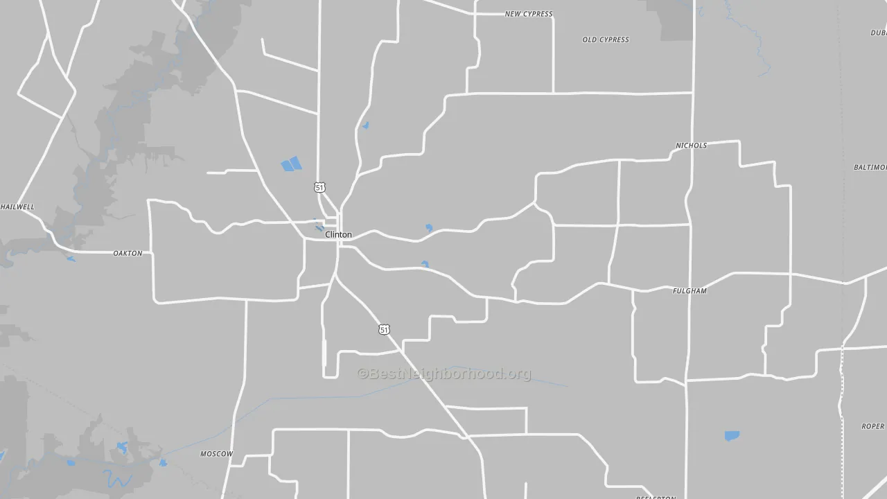 Transit Grade map of Hickman County, KY