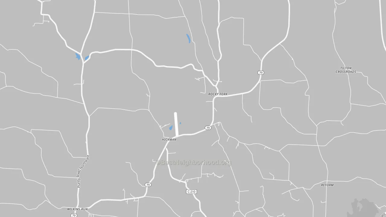 Transit Grade map of Hickman, OH