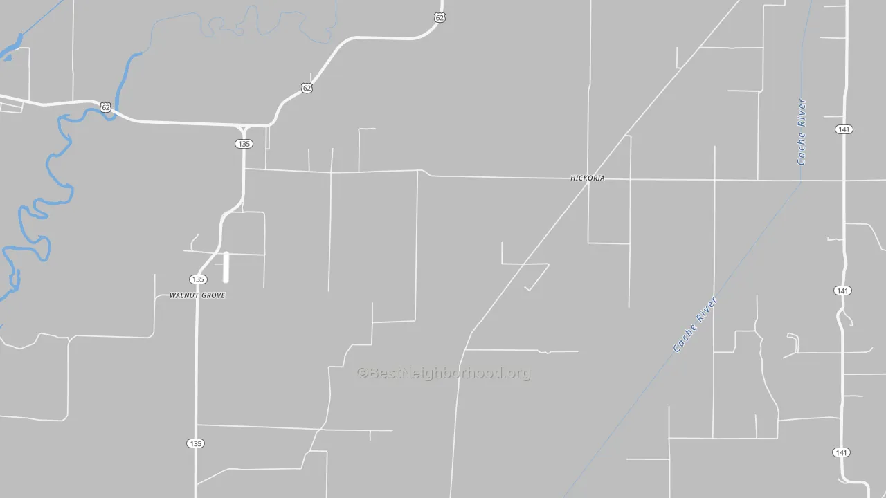 Transit Grade map of Hickoria, AR