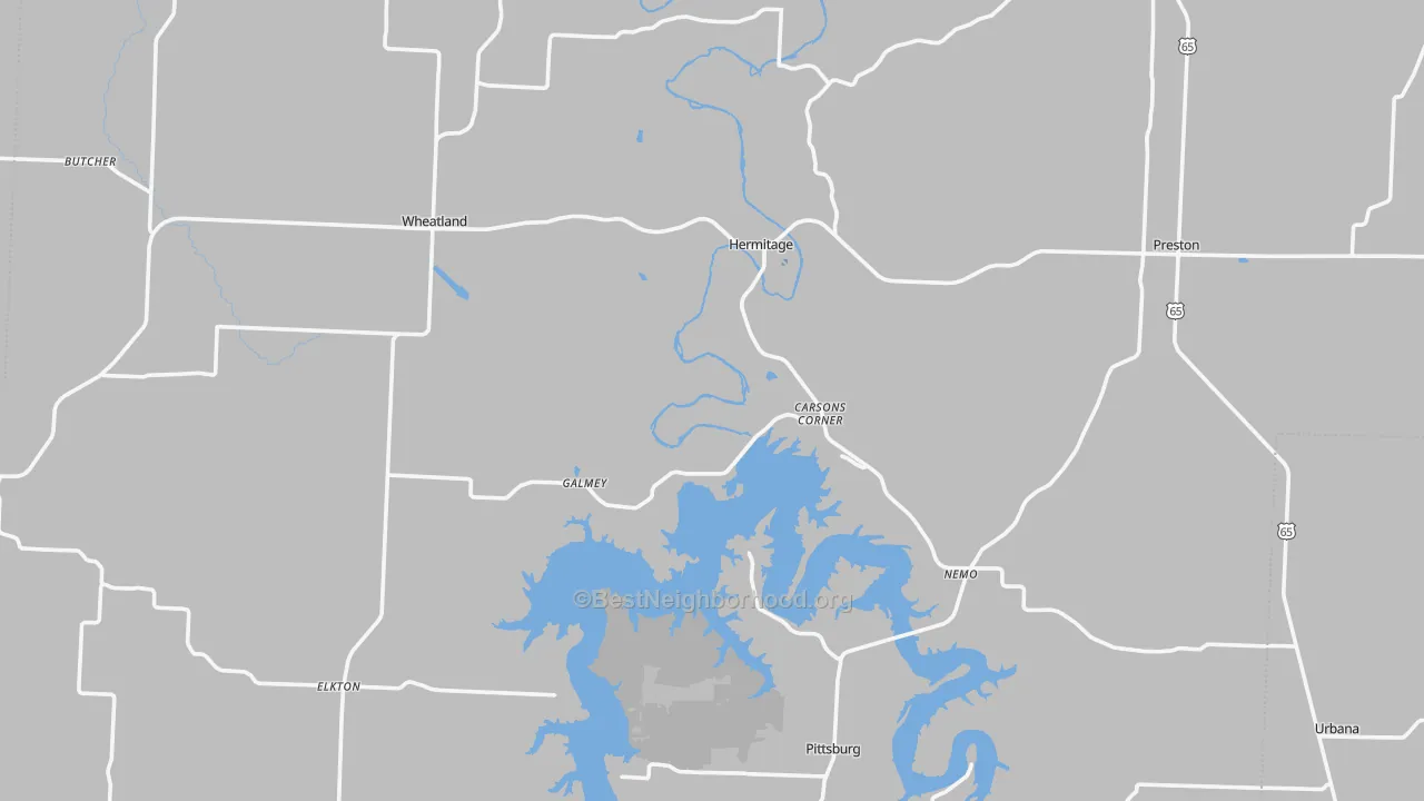 Transit Grade map of Hickory County, MO