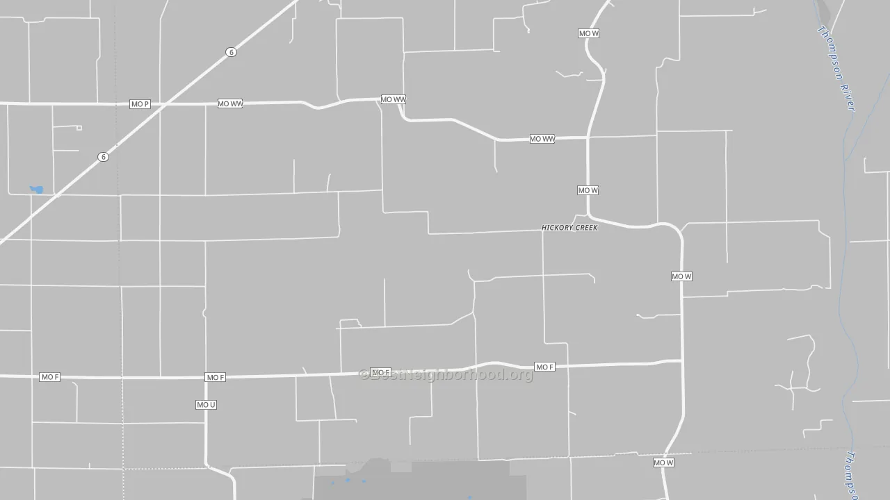 Transit Grade map of Hickory Creek, MO