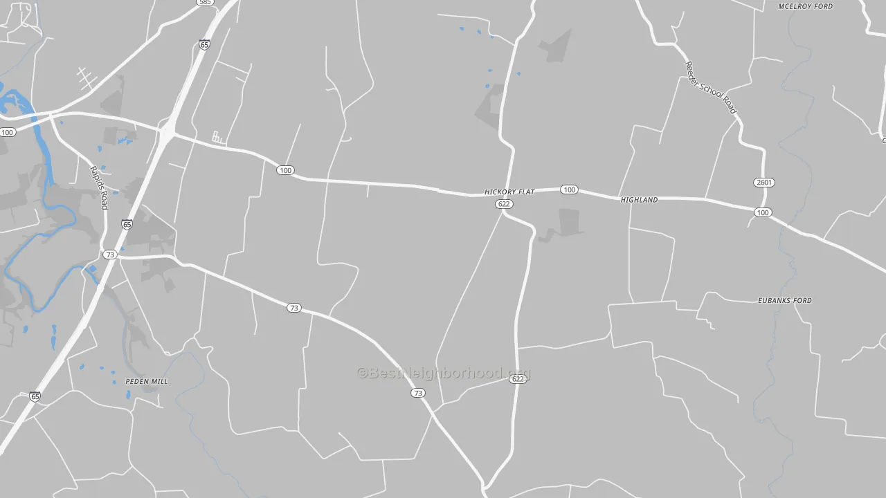 Transit Grade map of Hickory Flat, KY