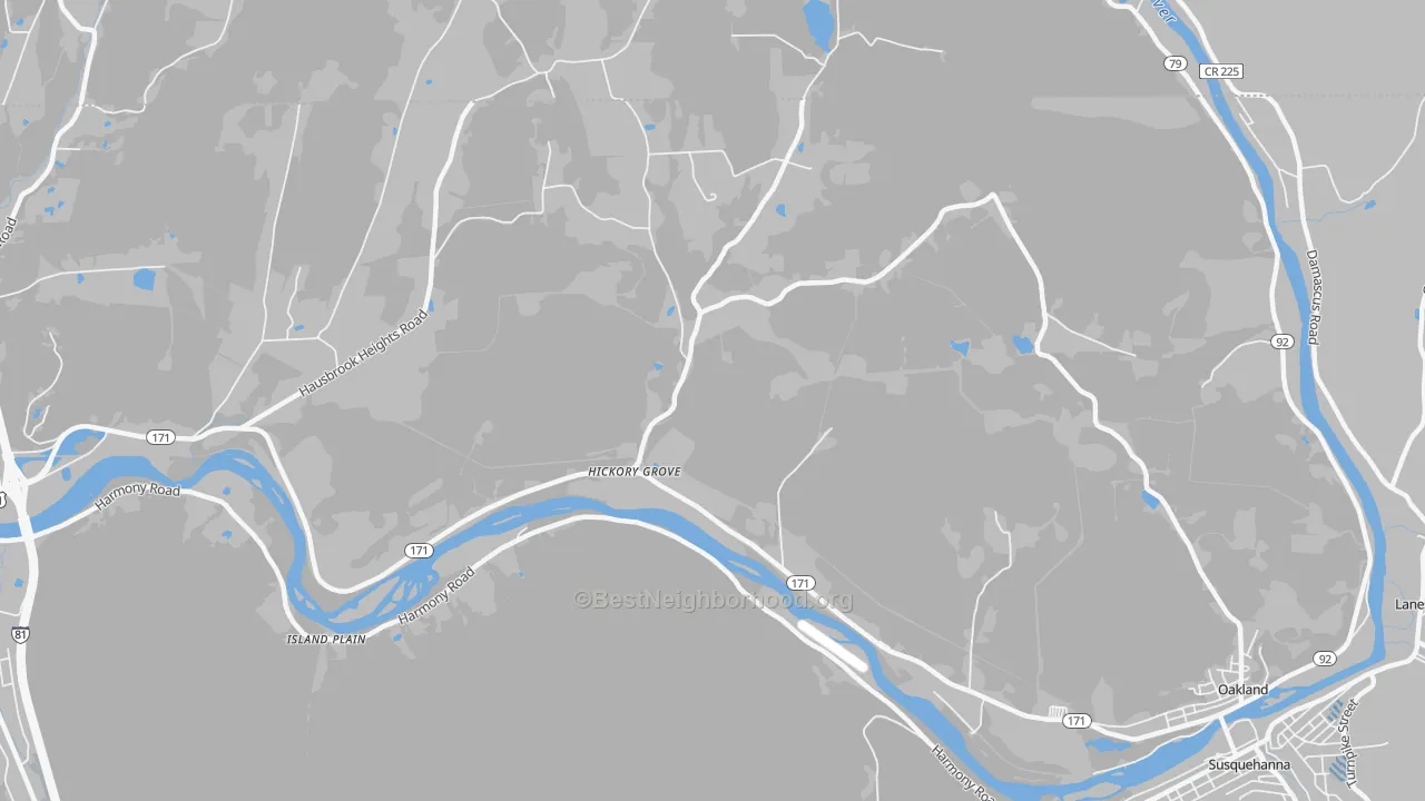 Transit Grade map of Hickory Grove, PA