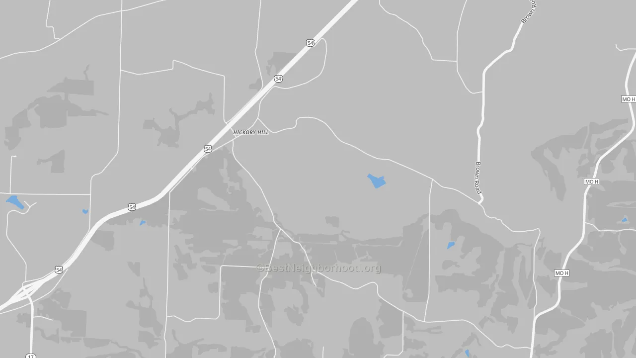 Transit Grade map of Hickory Hill, MO