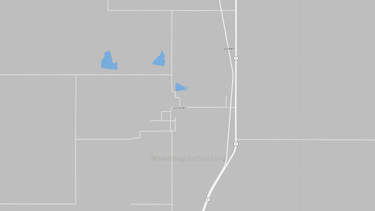 Transit Grade map of Hickory, OK