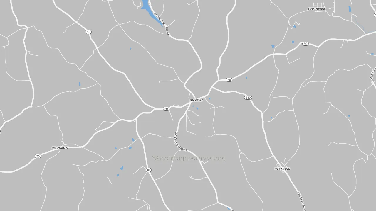 Transit Grade map of Hickory, PA