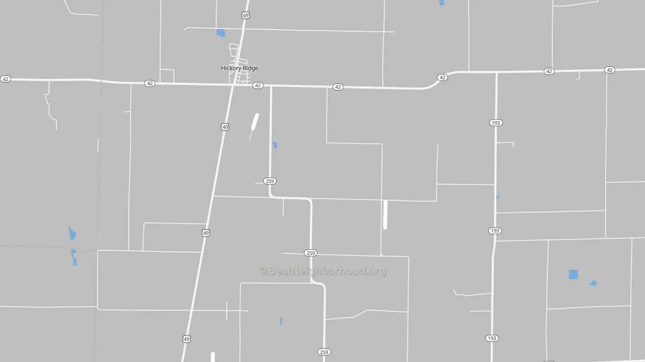 Transit Grade map of Hickory Ridge, AR
