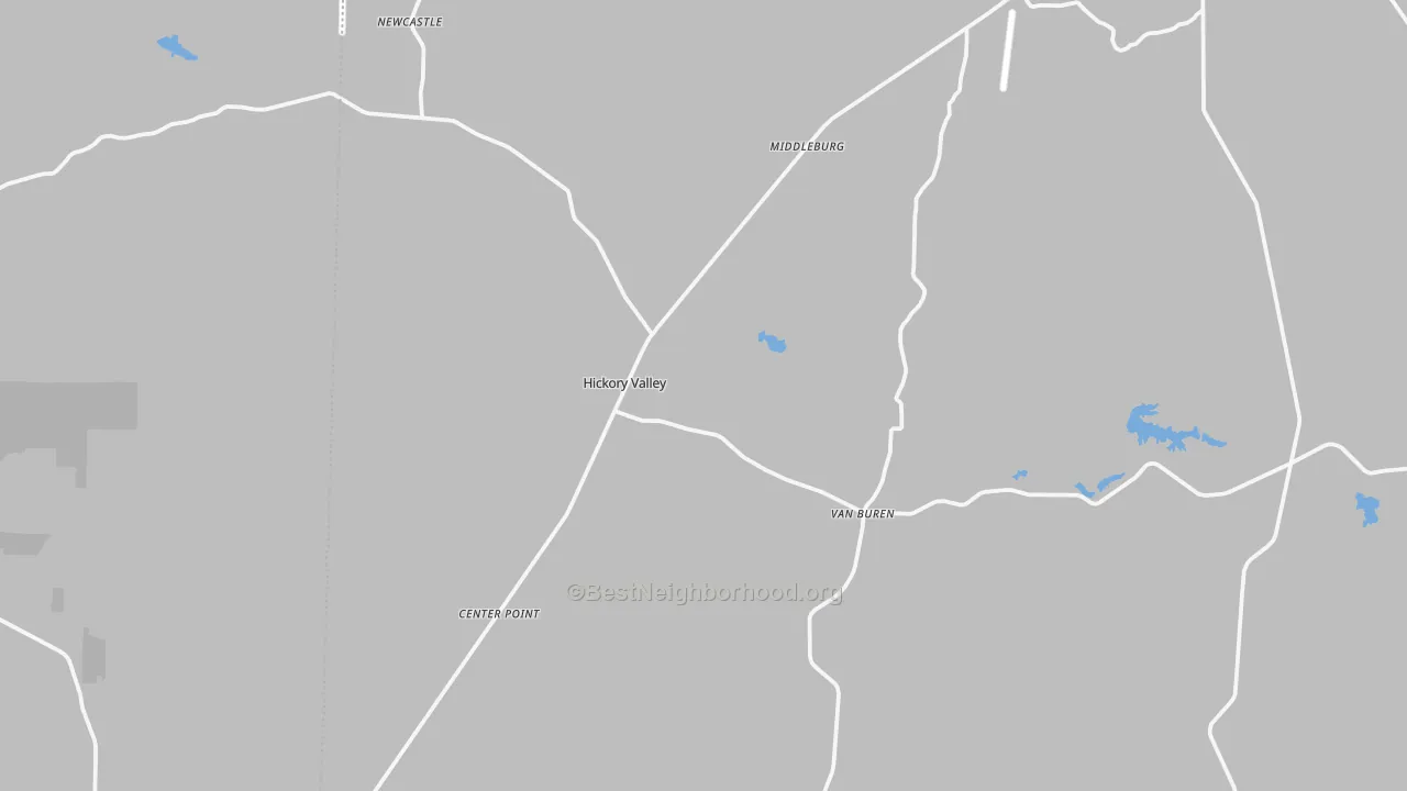 Transit Grade map of Hickory Valley, TN