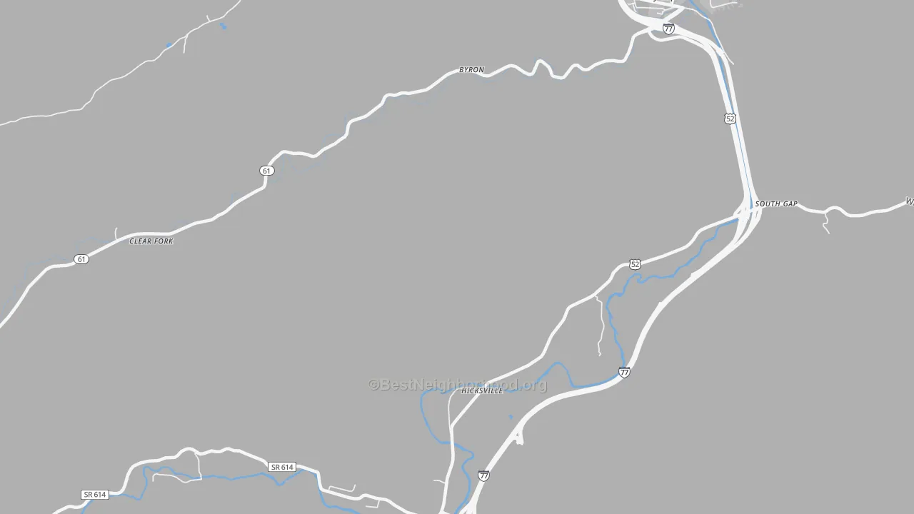 Transit Grade map of Hicksville, VA
