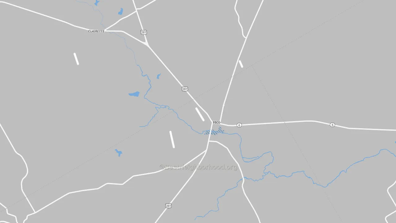 Transit Grade map of Hico, TX