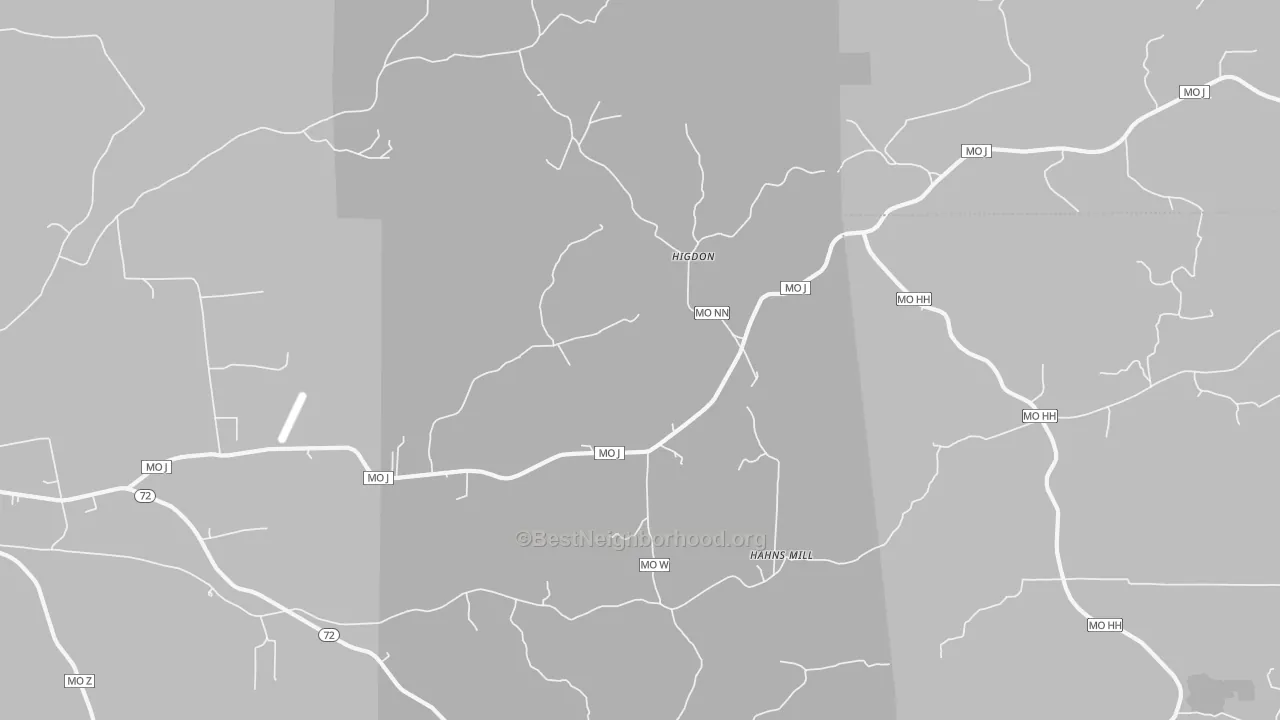 Transit Grade map of Higdon, MO