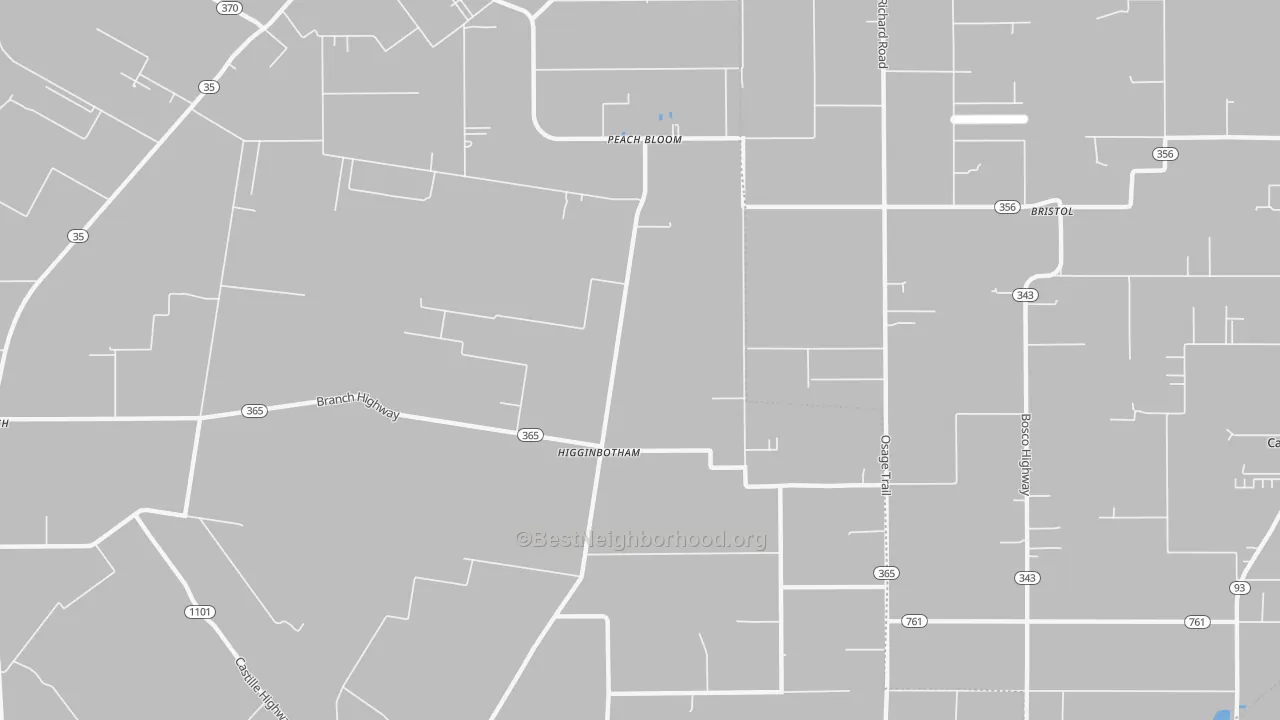 Transit Grade map of Higginbotham, LA