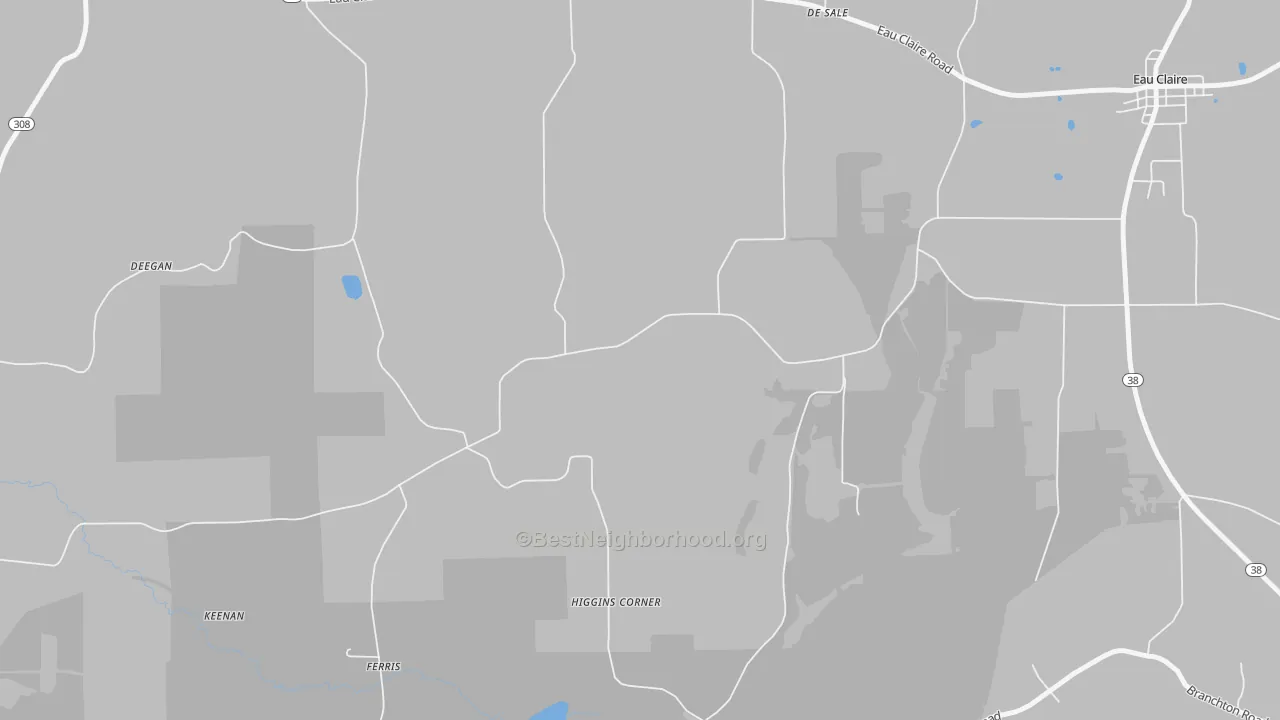 Transit Grade map of Higgins Corners, PA