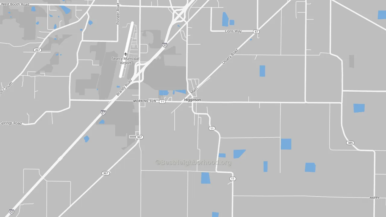 Transit Grade map of Higginson, AR