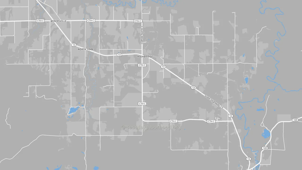 Transit Grade map of High Bridge, WI