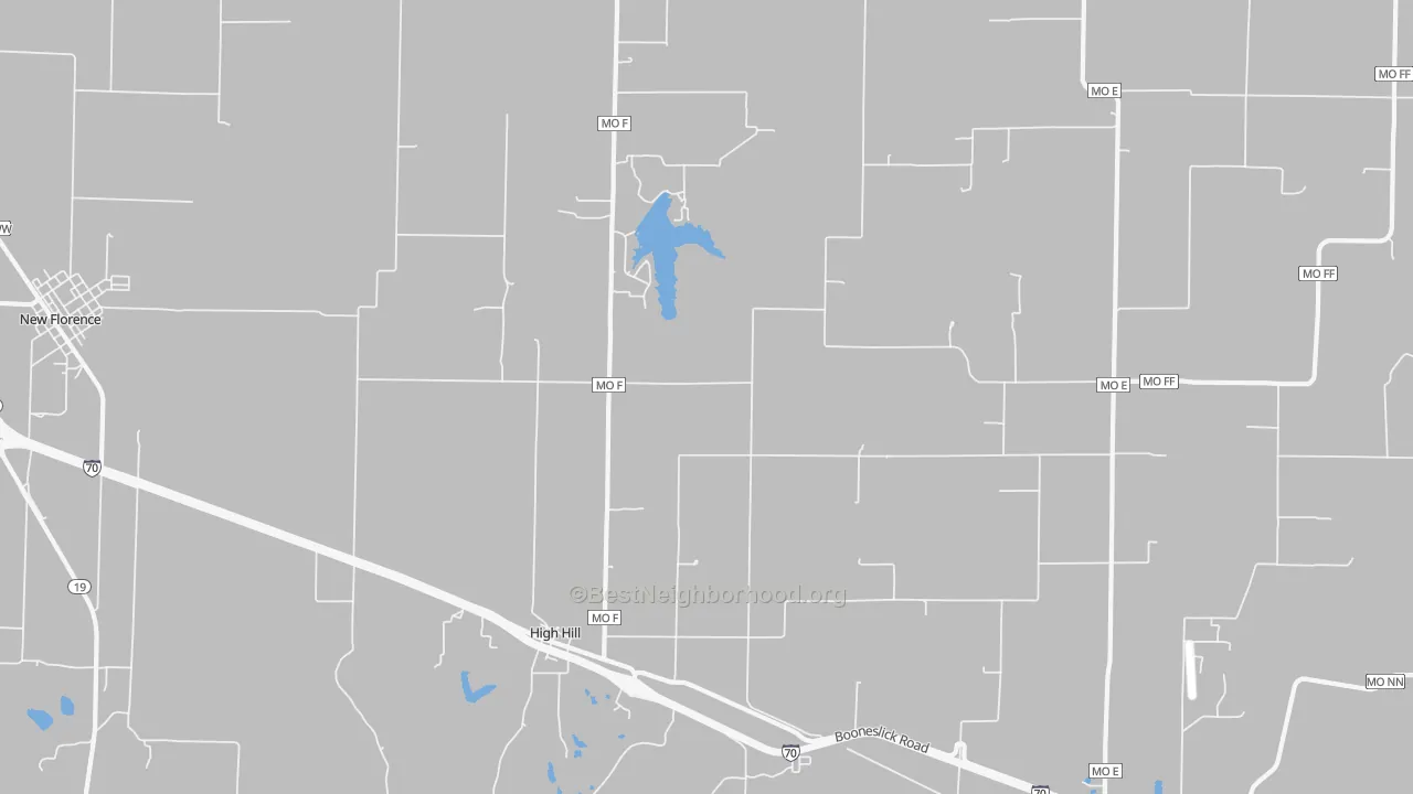 Transit Grade map of High Hill, MO