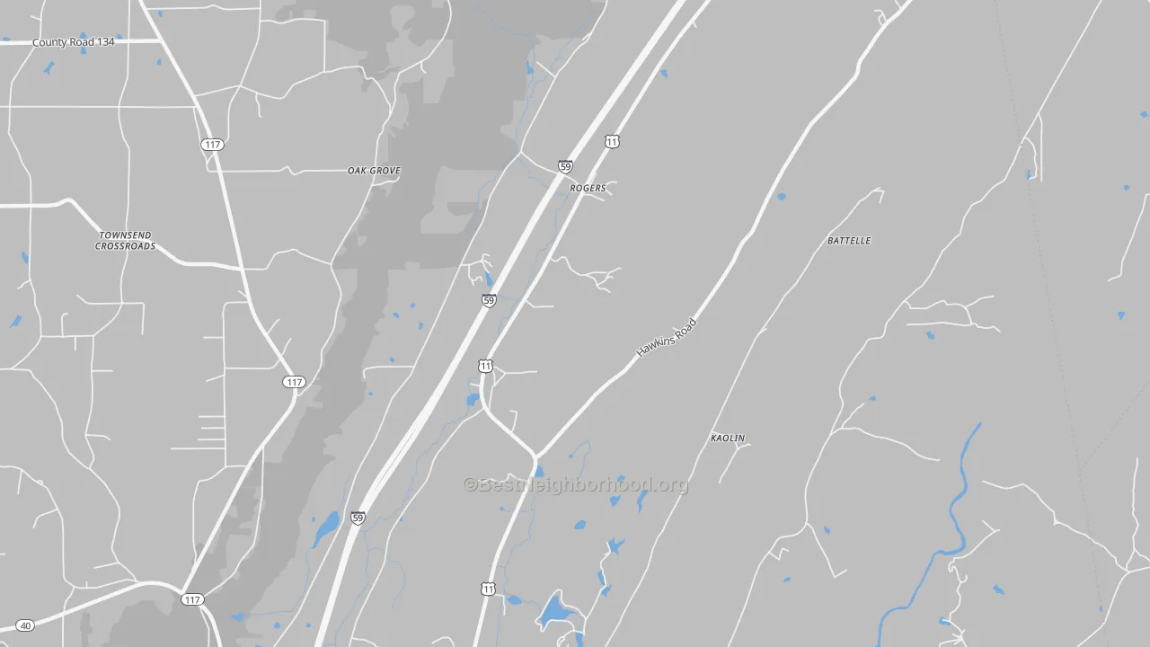 Transit Grade map of High Point, AL