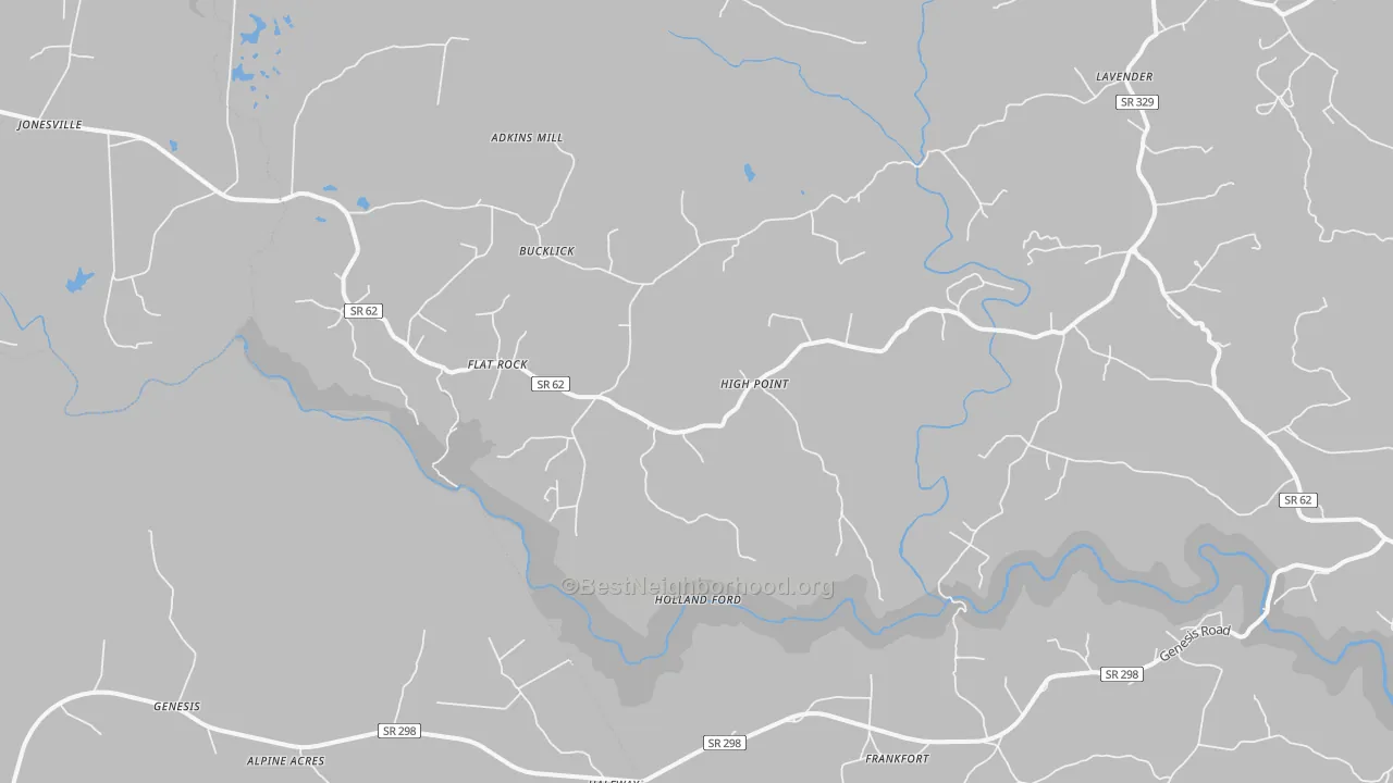 Transit Grade map of High Point, TN