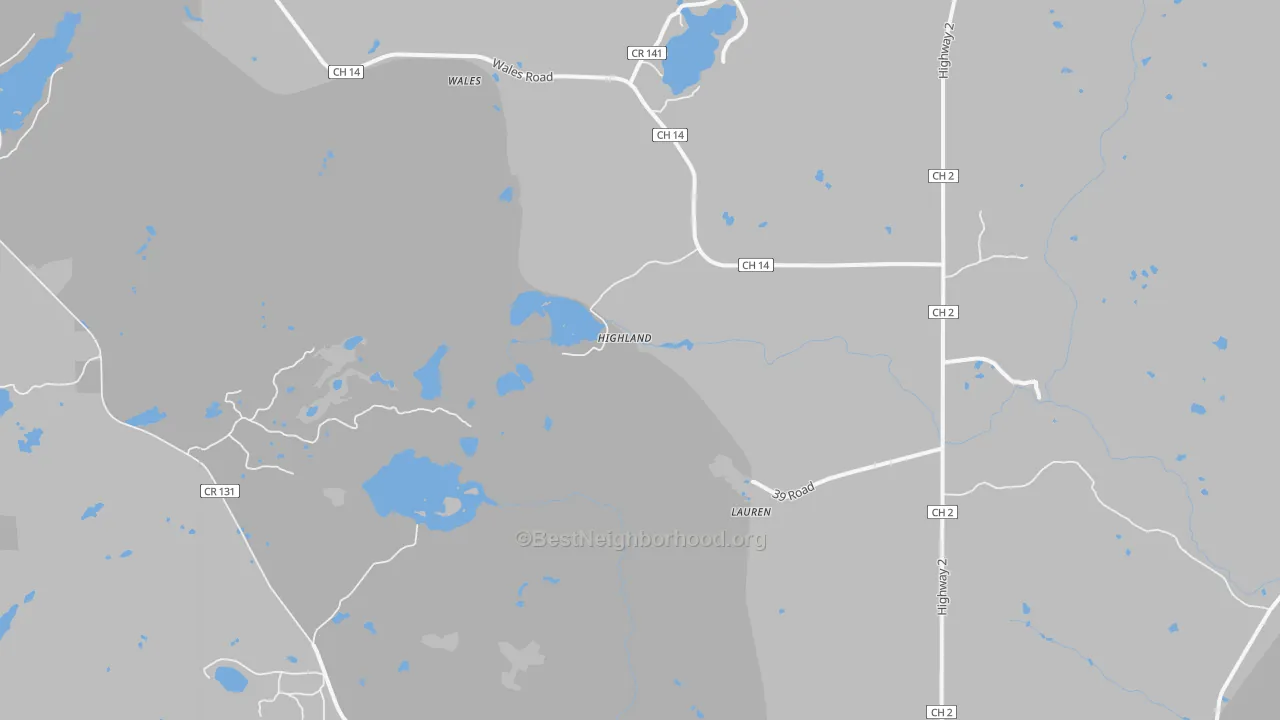 Transit Grade map of Highland, MN