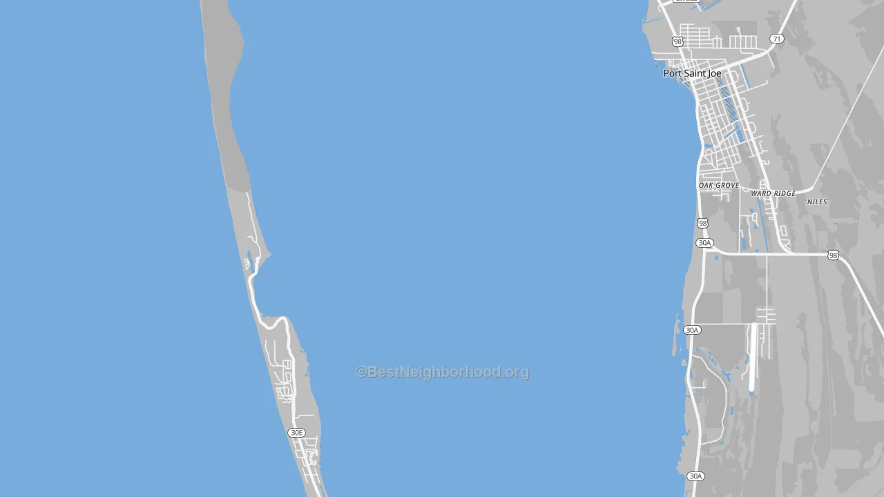 Transit Grade map of Highland View, FL