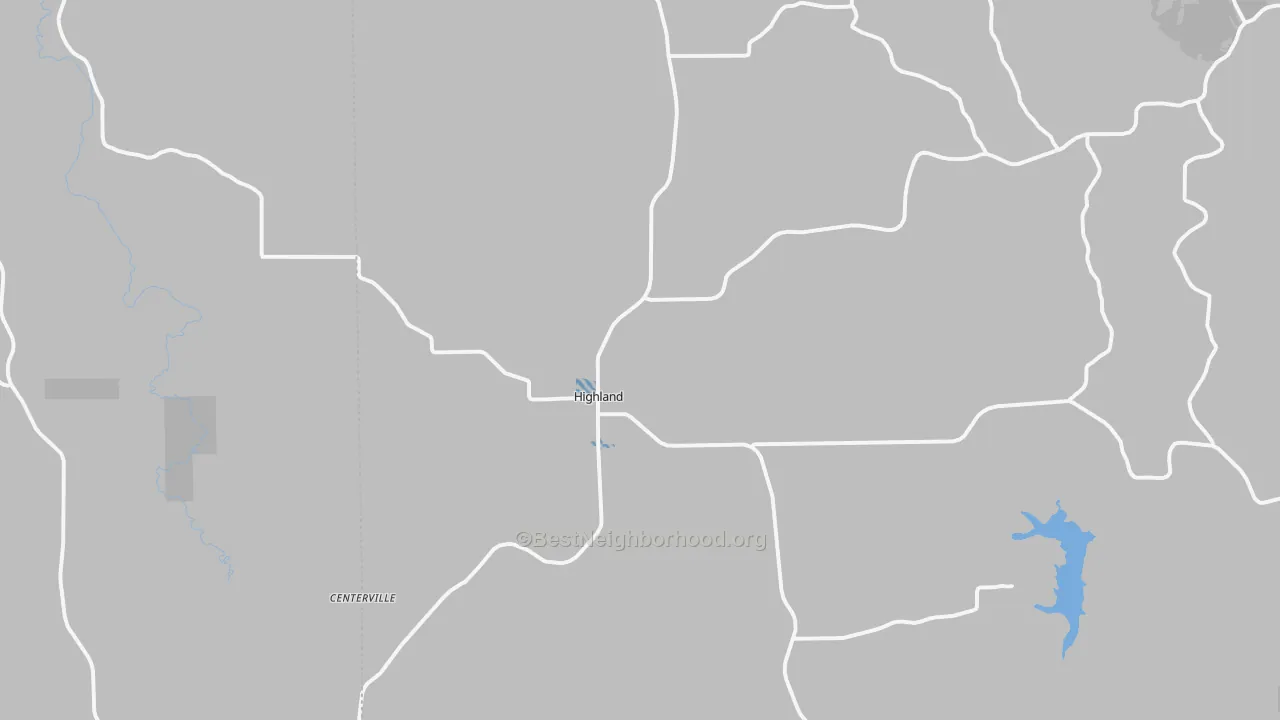 Transit Grade map of Highland, WI