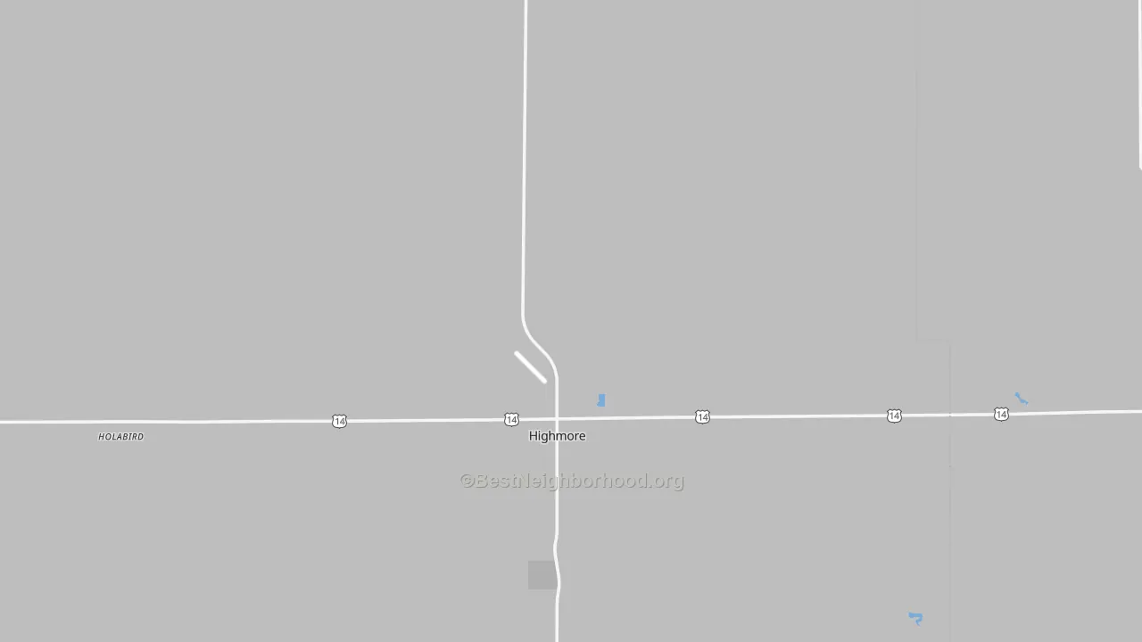 Transit Grade map of Highmore, SD