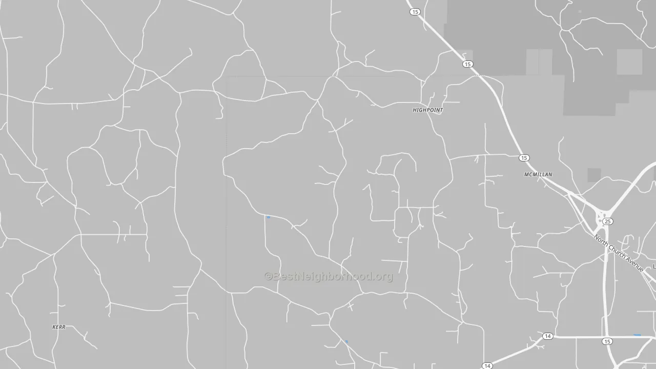 Transit Grade map of Highpoint, MS