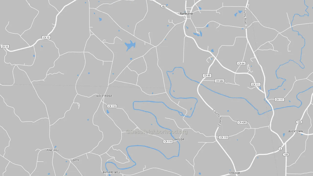 Transit Grade map of Hightower, AL