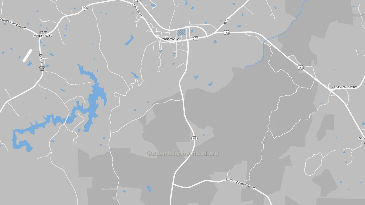 Transit Grade map of Hightowers, NC
