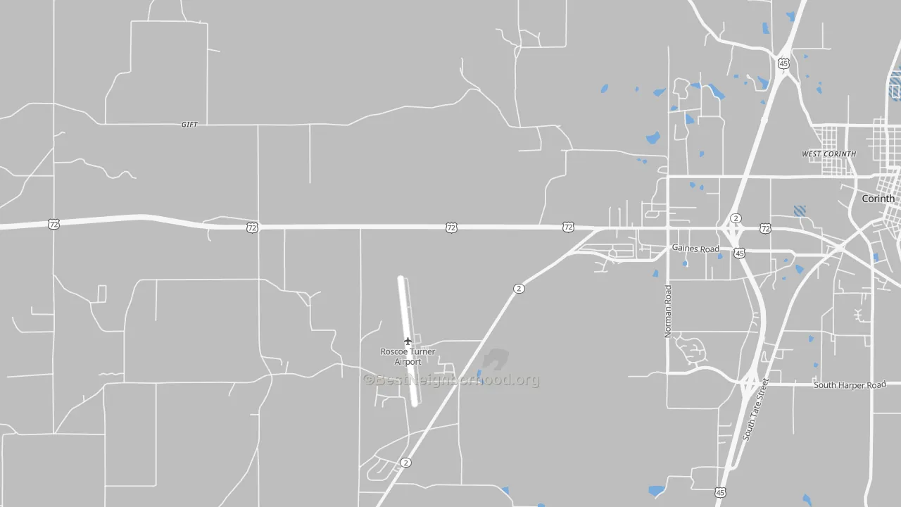 Transit Grade map of Hightown, MS