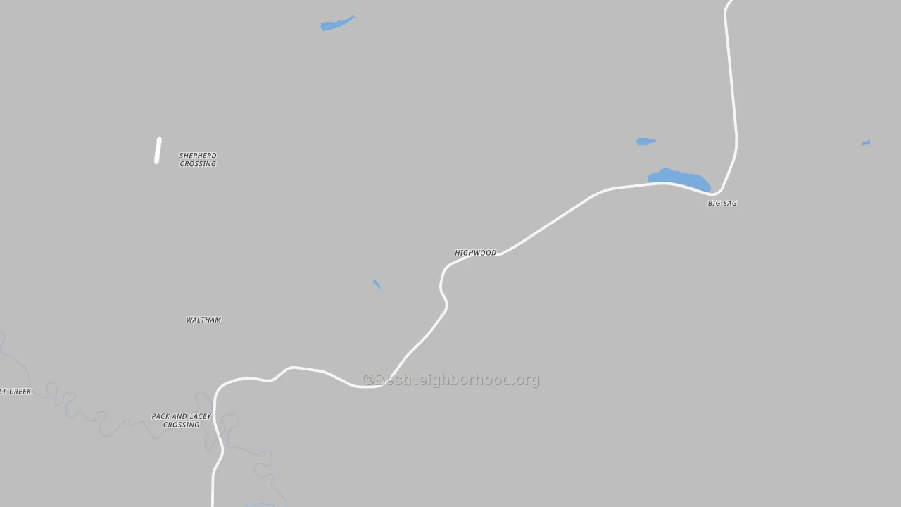 Transit Grade map of Highwood, MT