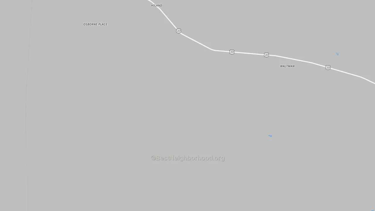 Transit Grade map of Hiland, WY