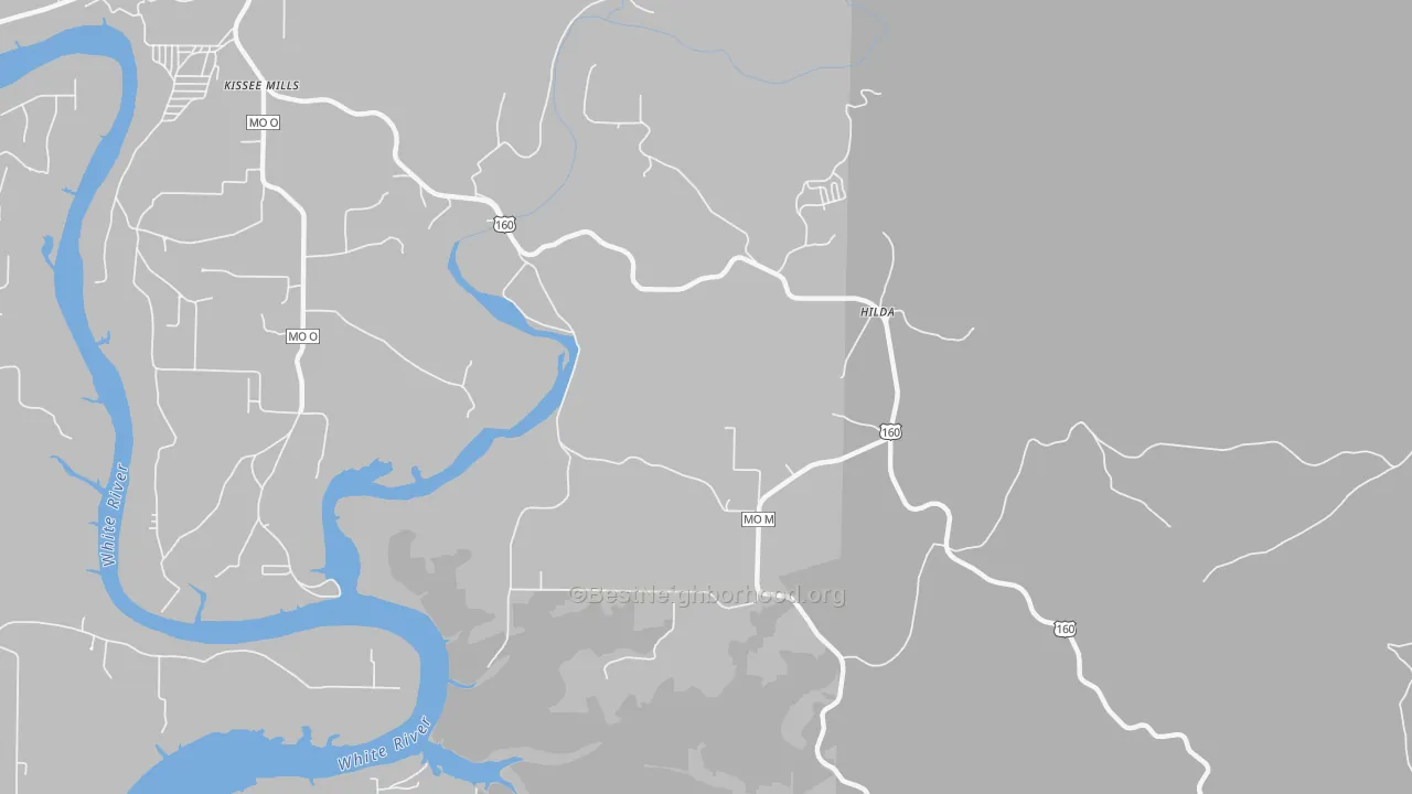 Transit Grade map of Hilda, MO