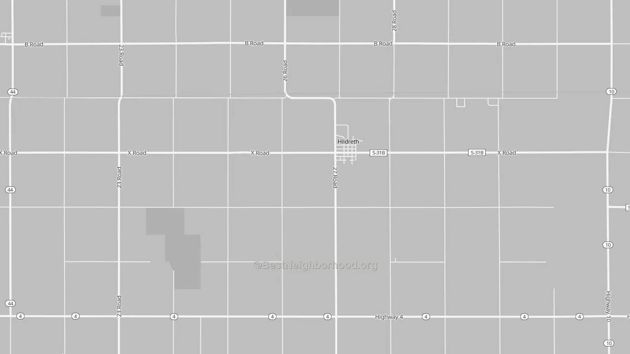 Transit Grade map of Hildreth, NE