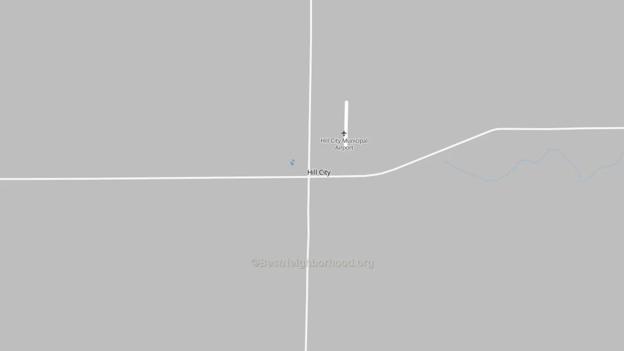 Transit Grade map of Hill City, KS