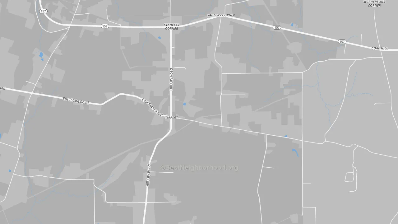Transit Grade map of Hill City, PA