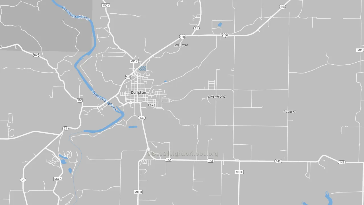 Transit Grade map of Hill Top, MO