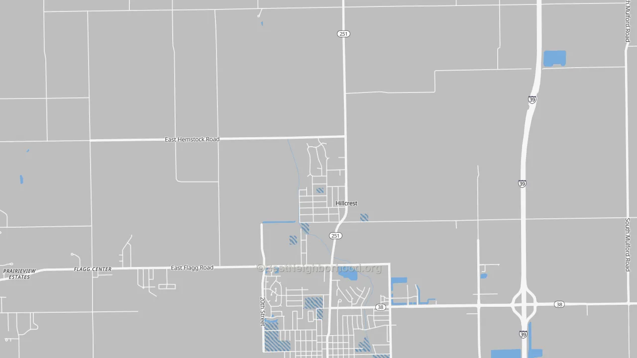 Transit Grade map of Hillcrest, IL