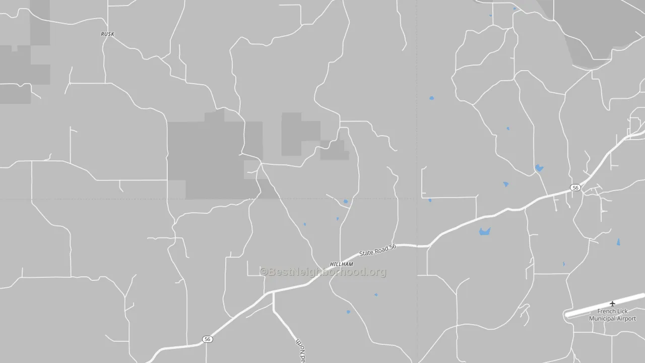 Transit Grade map of Hillham, IN