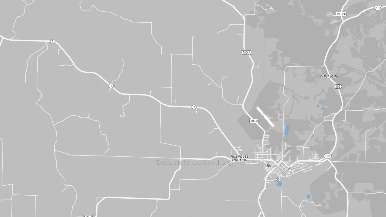 Transit Grade map of Hillhouse Addition, MO