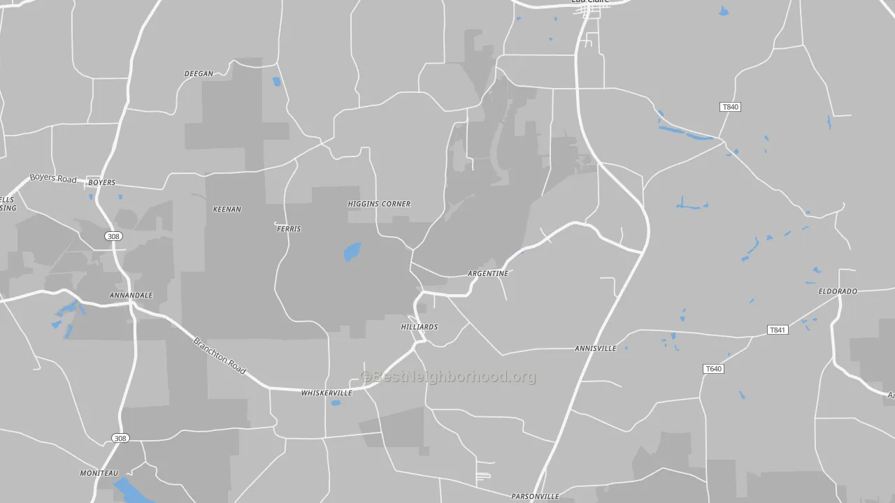 Transit Grade map of Hilliards, PA