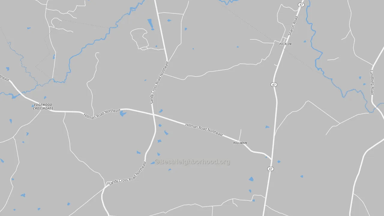 Transit Grade map of Hillman, GA