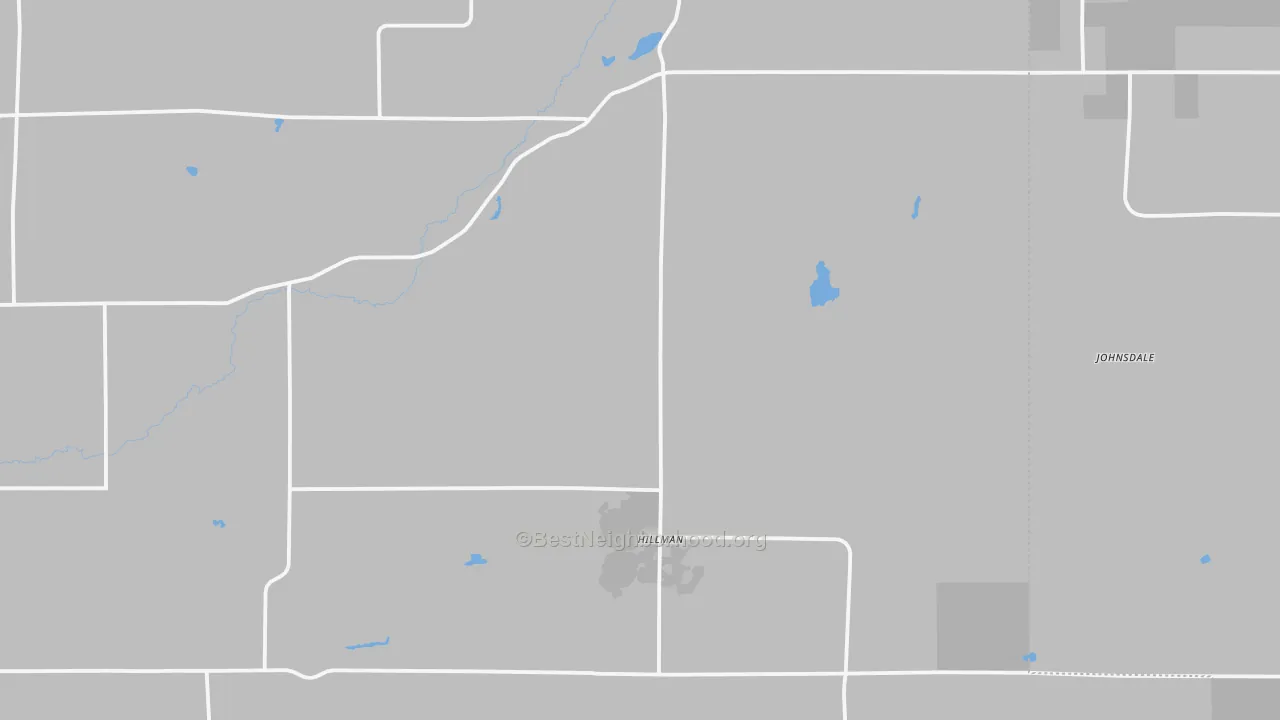 Transit Grade map of Hillman, MN