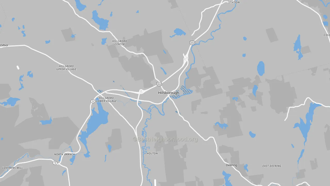 Transit Grade map of Hillsboro, NH