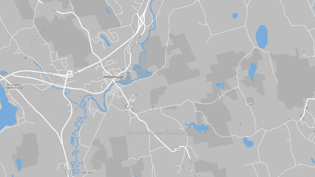 Transit Grade map of Hillsborough, NH