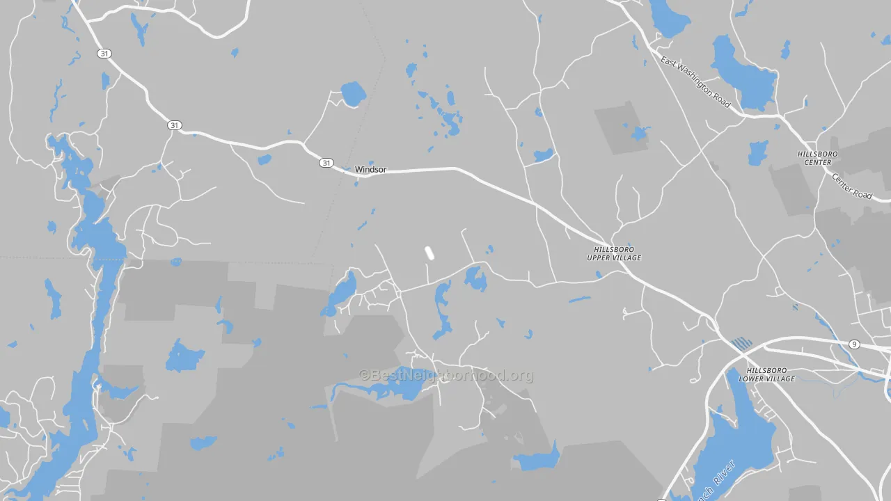 Transit Grade map of Hillsborough Upper Village, NH