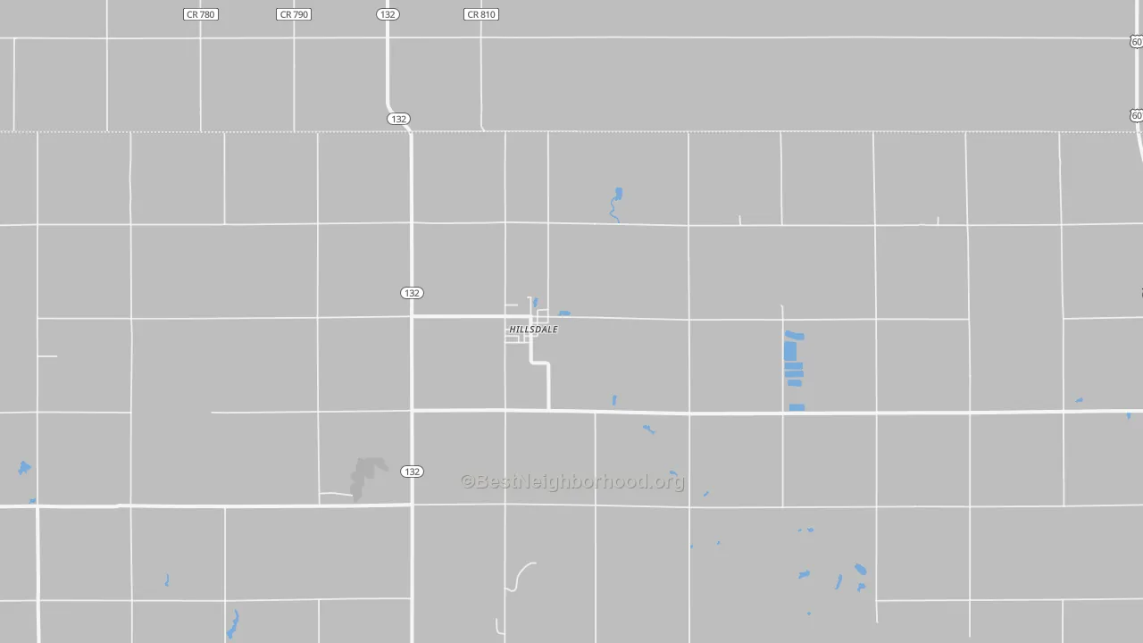 Transit Grade map of Hillsdale, OK